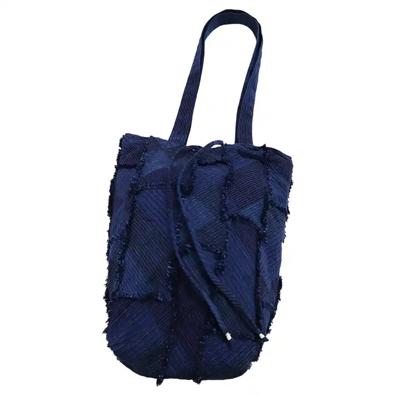 儀右エ門 ギエモン トート フローリーニュ  レクタングル ブルー